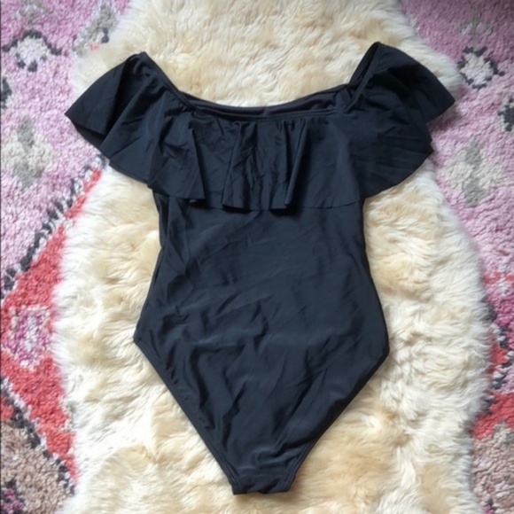 ASOS New Look Bardot Frill Ruffle Off Shoulde - Picture 7 of 8